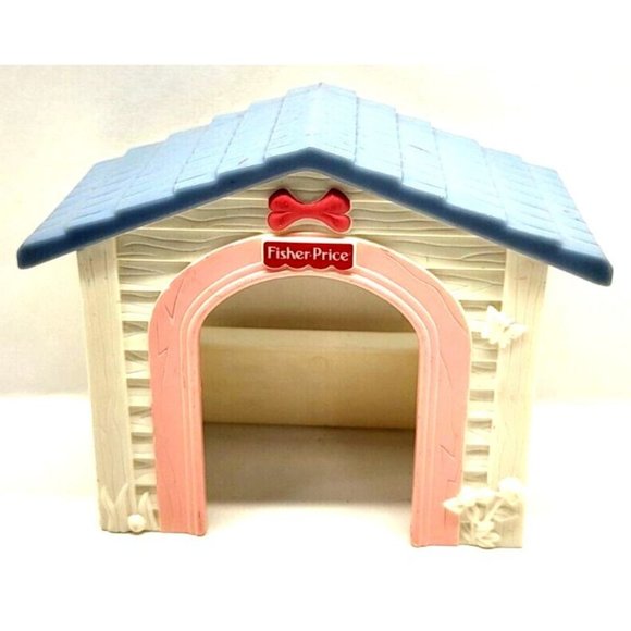 2005 FISHER PRICE Loving Family 3 3/4" Dollhouse DOG HOUSE Puppy Doggie Doghouse - Picture 1 of 7